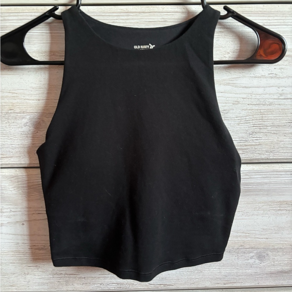 Old Navy Black Crop Tank